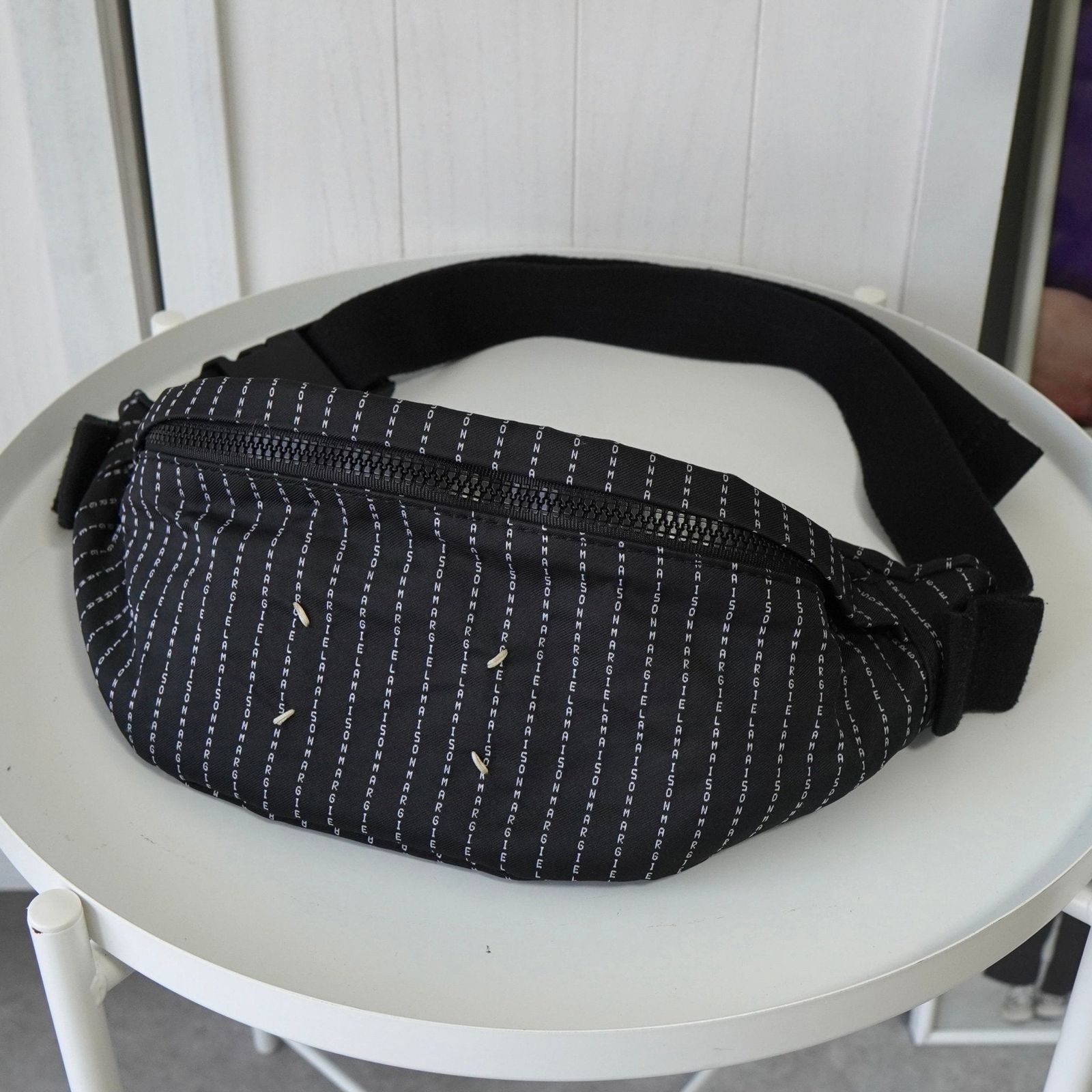 メゾン マルジェラ 4ステッチ 四つタグ ストライプ ナイロンキャンバス