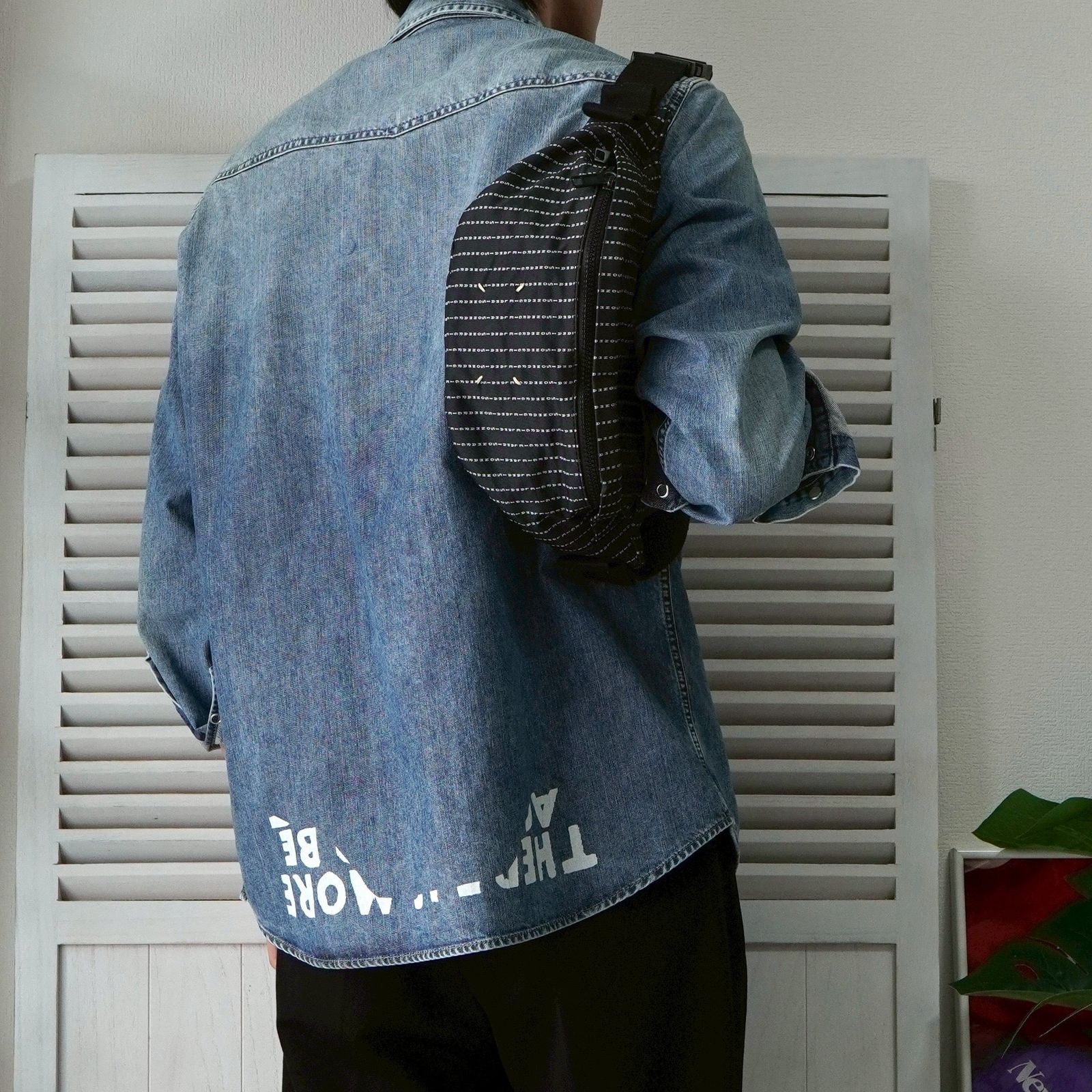 メゾン マルジェラ 4ステッチ 四つタグ ストライプ ナイロンキャンバス