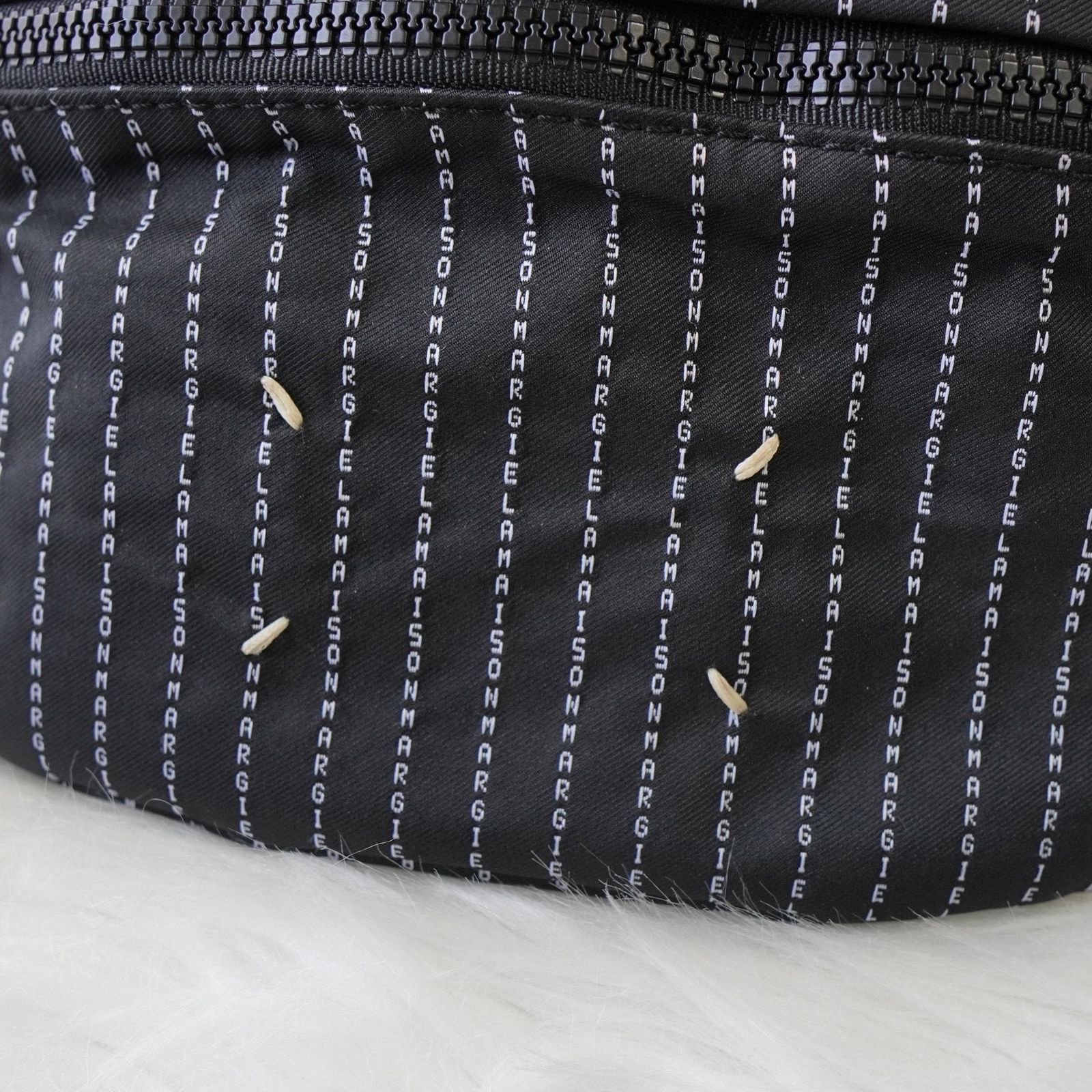 メゾン マルジェラ 4ステッチ 四つタグ ストライプ ナイロンキャンバス