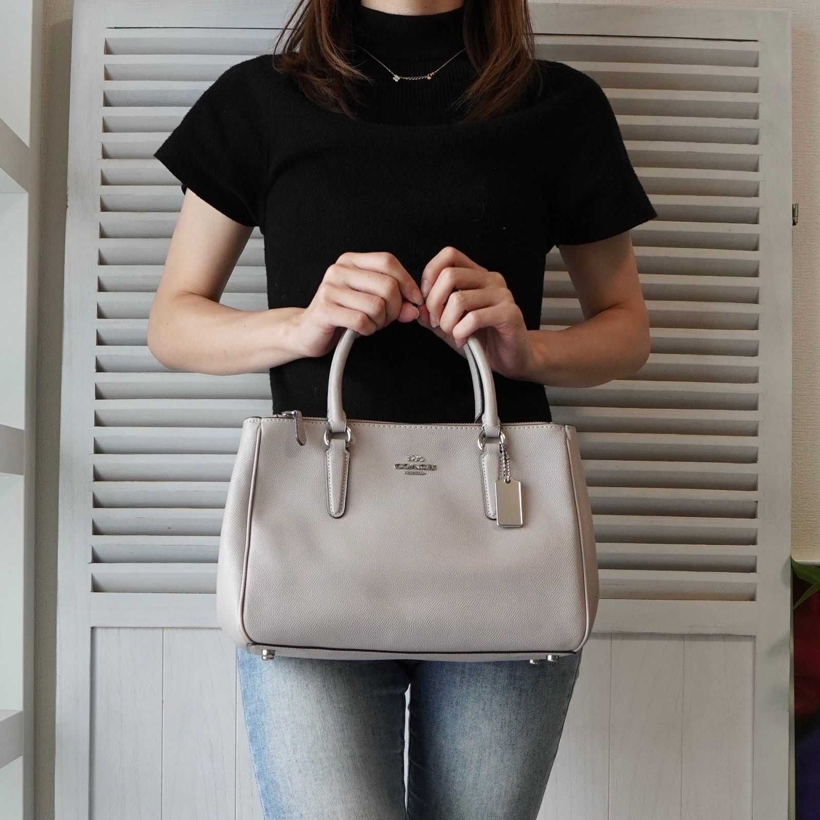 希少✨ COACH　ドリフター　2way　ハンドバッグ　レザー　グレージュ BlackFriday限定割引30％オフ】コーチ サリー キャリー オール