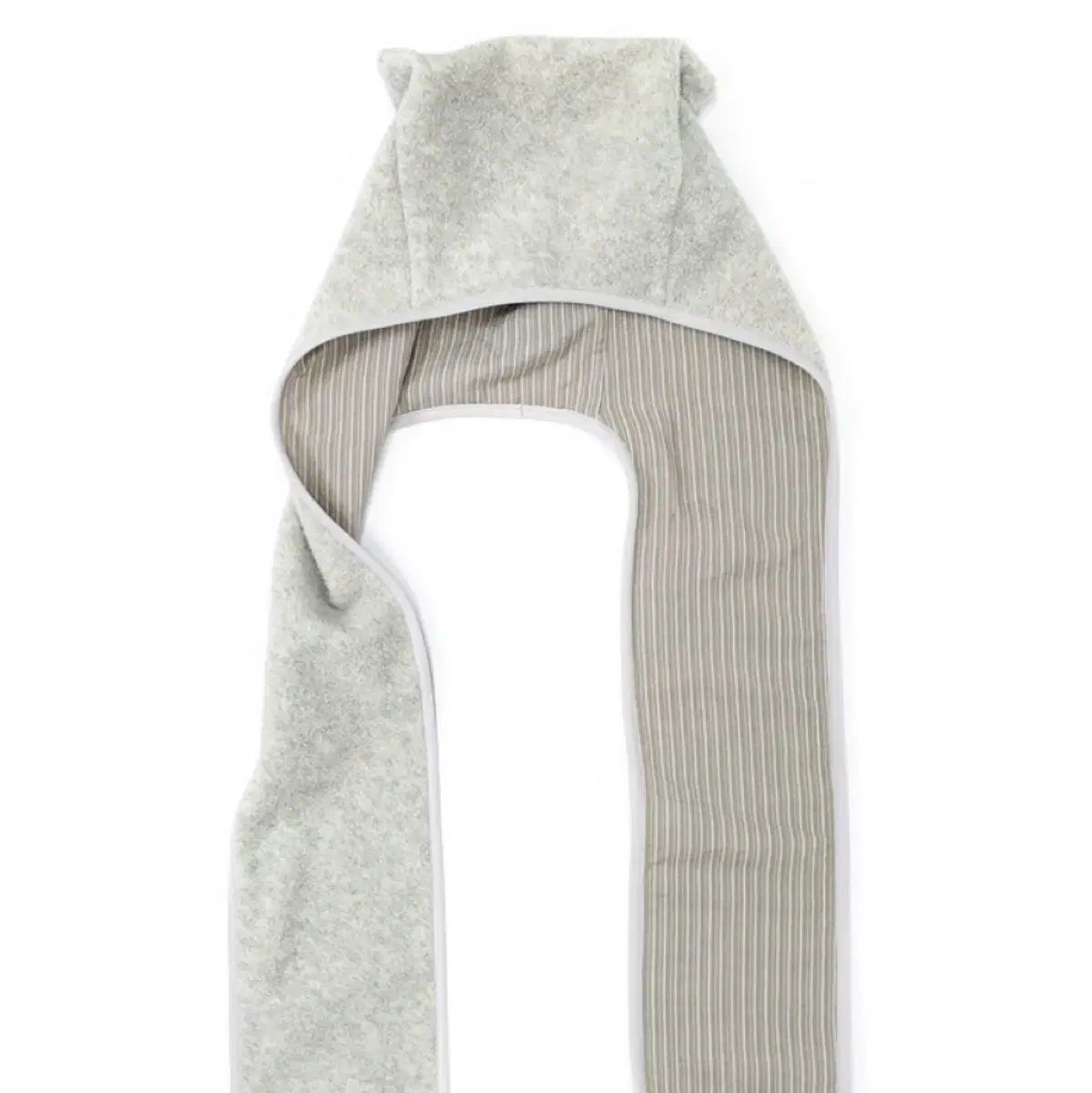 ショップフェアリー フリース イヤー フード マフラー メランジ グレー