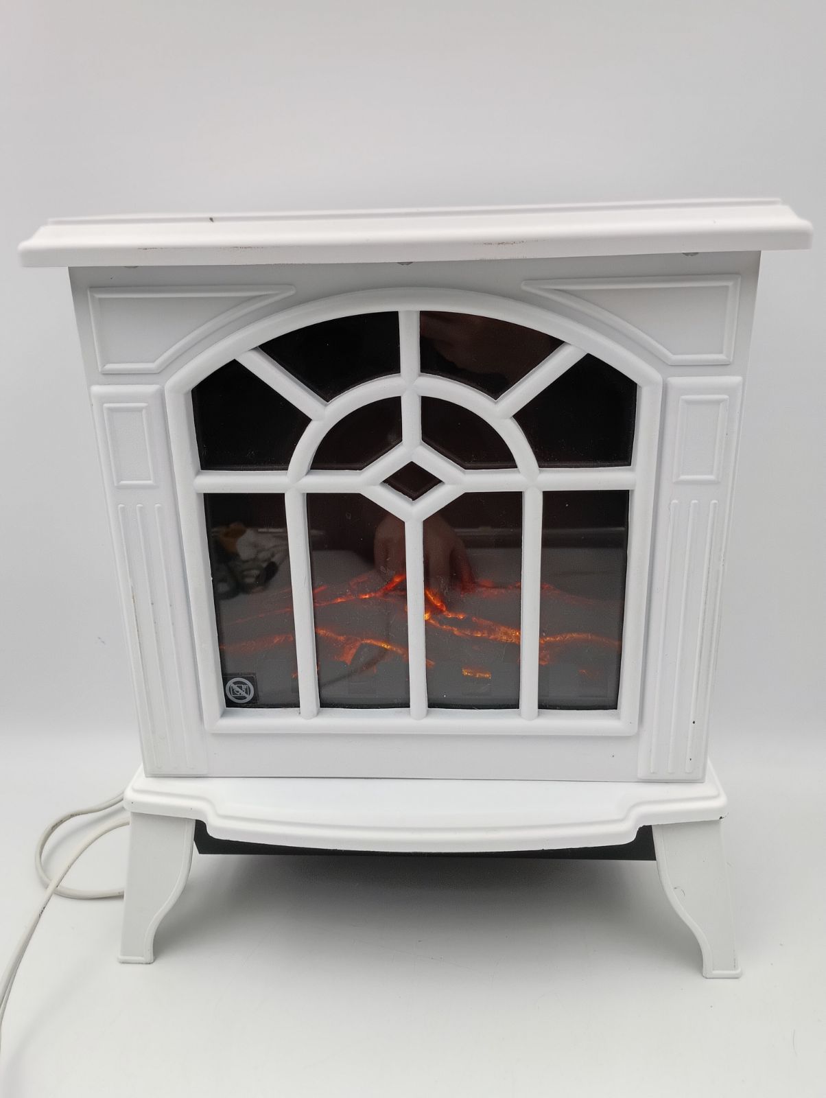 K-1699】ベルソス VERSOS 暖炉型ファンヒーター ホワイト VS-HF2201