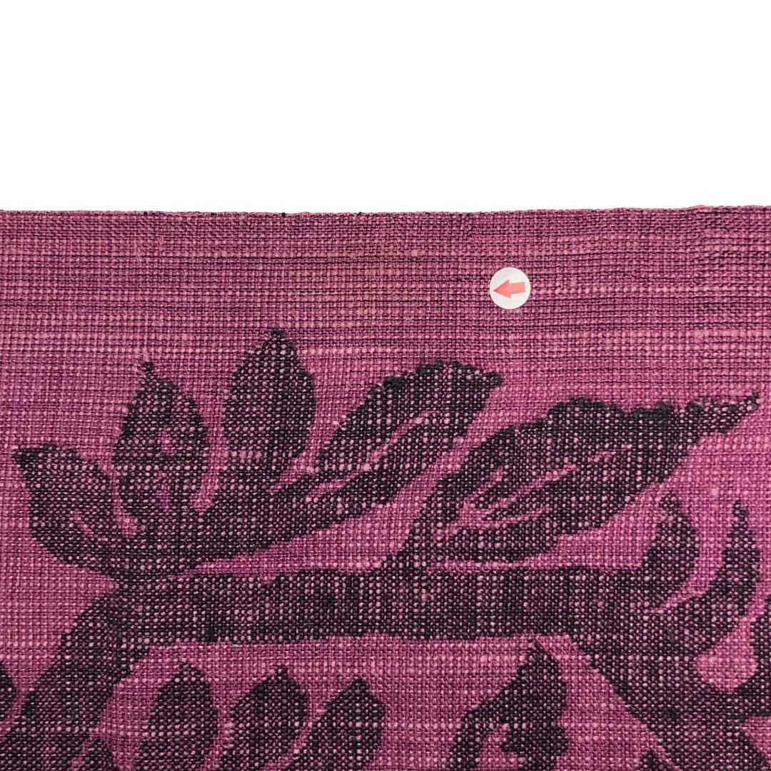 名古屋帯 紬 抽象花模様 織葡萄色 O-5715 - メルカリ