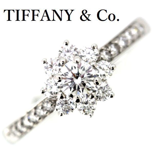 ティファニー フローラ ダイヤモンド リング Pt 950 11.5号
