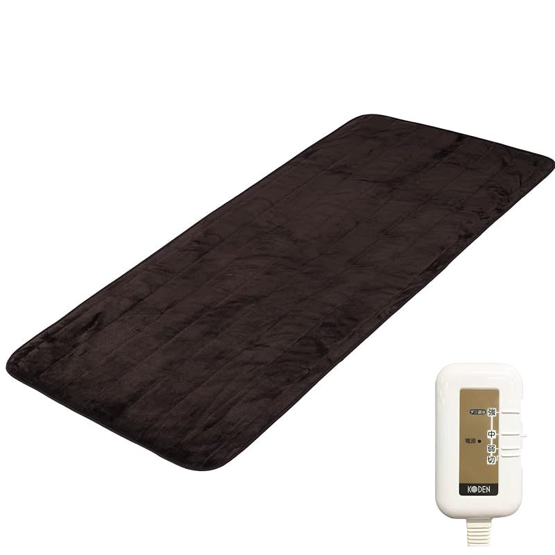 広電 KODEN ホットマット らく寝ぼう 180 80 cm ブラウン フランネル 洗える ダニ退治 スライド温度調節 VWR 182 H B 0