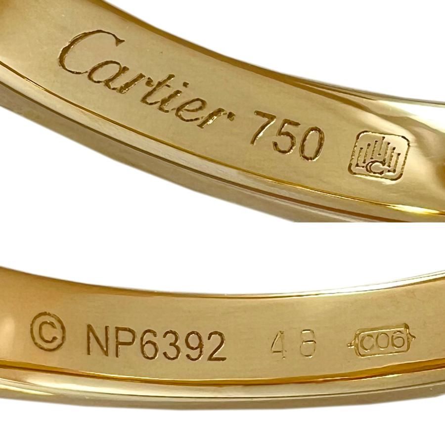  CARTIER カルティエ リング ベビートリニティ ダイヤ スイング ブラ K 18 YG PG WG 750 3 48 8号 指輪 リング 指輪 アクセサリー