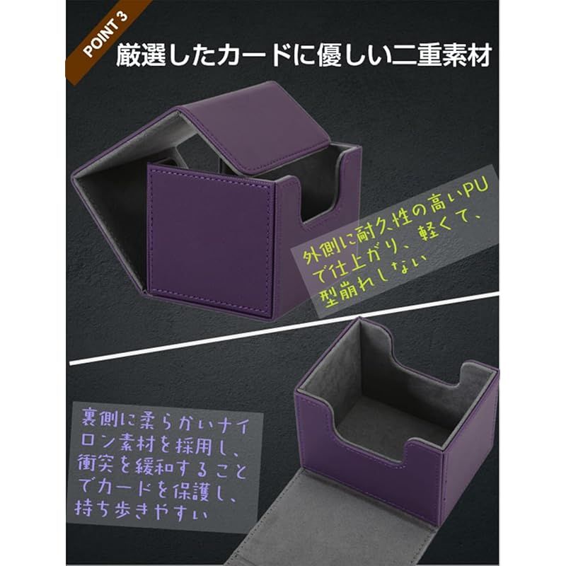 遊戯王　デッキケース ストレージ　スリーブ　カード　セット　20th SPICA（トレカサプライ） デッキケース レザー 220枚 収納 ケース