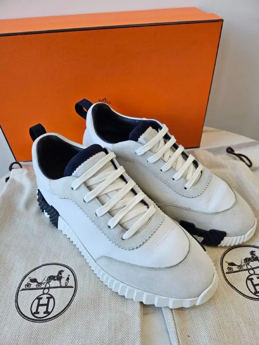 フルセット クリーニング済 Hermes エルメス バウンシング スニーカー 41size