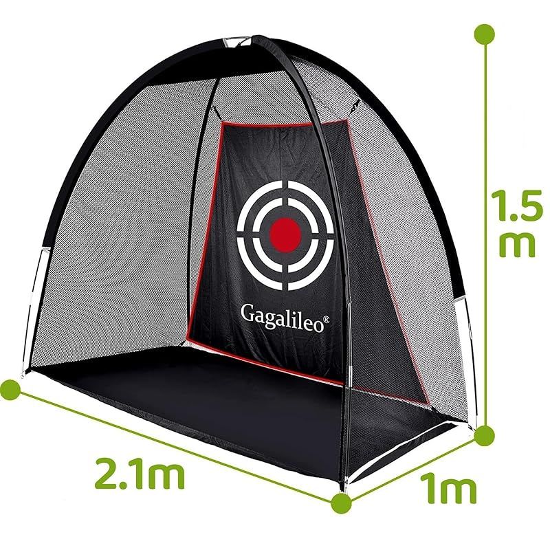 ゴルフネット トレーニング アプローチ屋外室内 設置簡単 コンパクト 練習器具 自宅 庭 打ち込む 組立式 バッグ付き 2 x 1.5 1ｍ 0