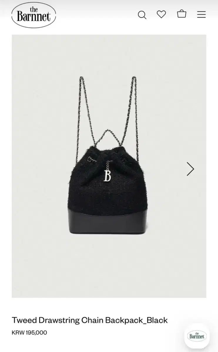 即完売モデル ザ バーネット ツイード チェーン バックパック ブラック