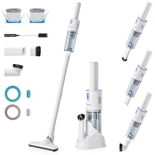 掃除機 コードレス 2025革新版 28000強力吸引 40分間連続稼働 軽量 収納スタンド付 Type-C充電式 ハンディ スティッククリーナー LEACCOHOME vacuum cleaner cordless そうじき 電 633501f2