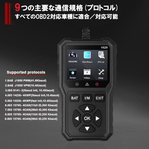 OBDスキャンツール 赤