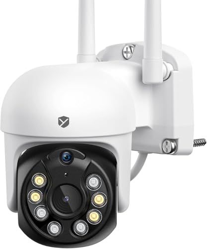 500万画素 自動追跡機能 YESKAMOO 防犯カメラ 屋外 ワイヤレス 360°全方位監視 24時間録画 AI人物検知 人感発光 夜間 音声警報 動体検知 監視カメラ 録画機能付き 常時録画 録音 双方向通話 IP66防 0e2240ff