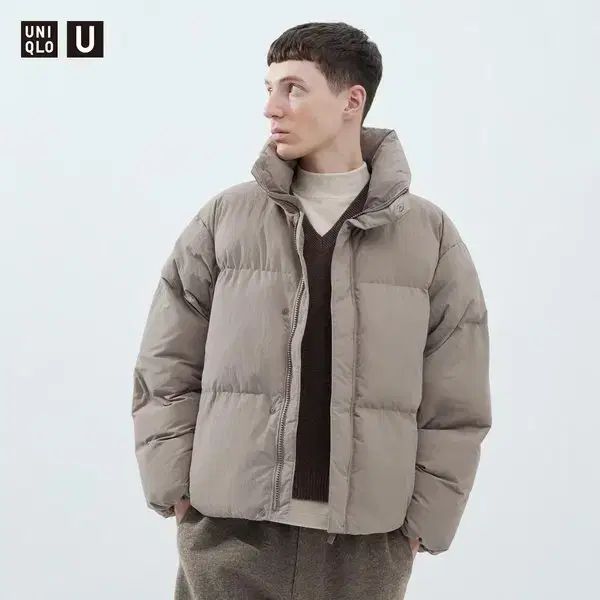 UNIQLO U ルメール パデッド ボリューム ジャケット 軽量 ダウン ナチュラル ラージ L