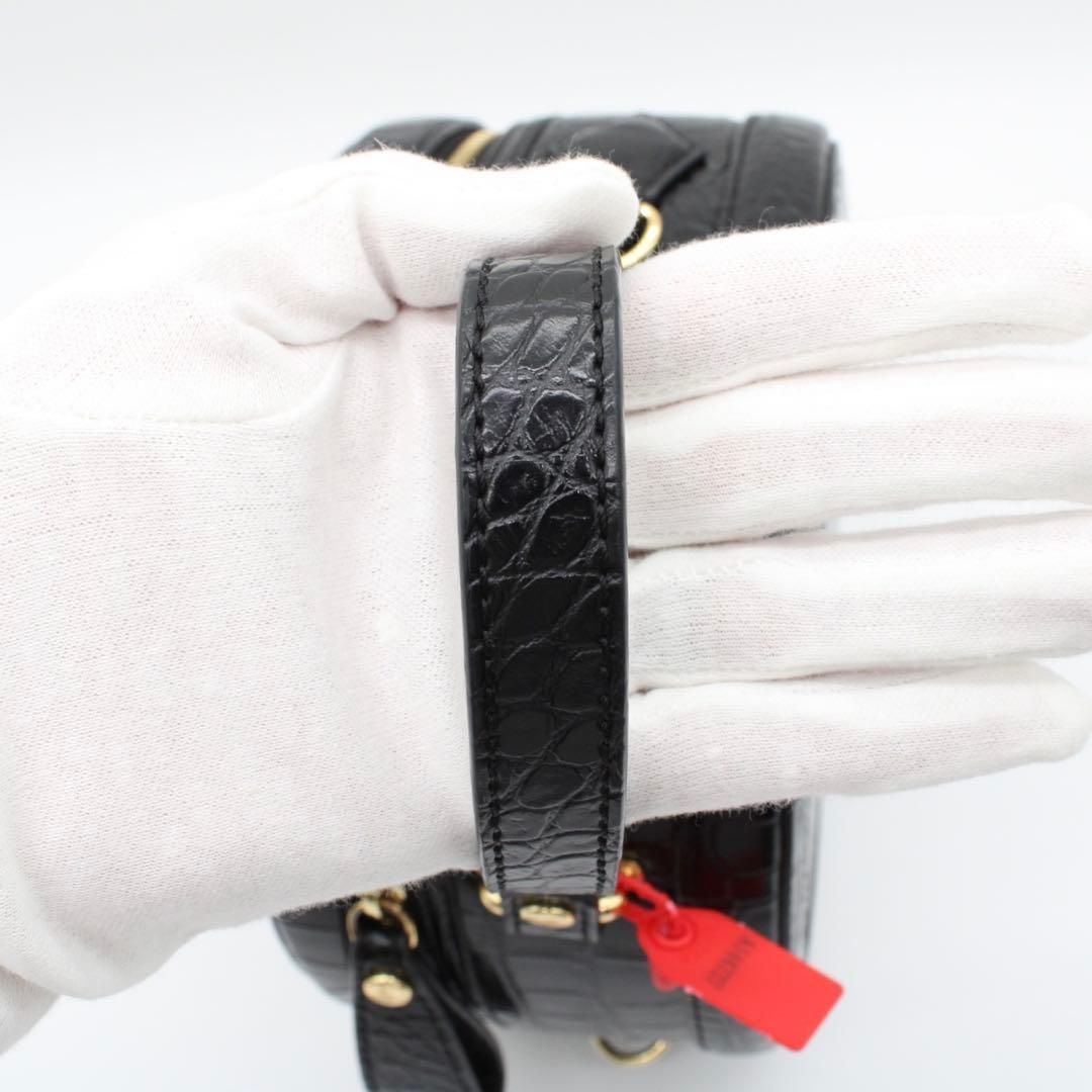 極美品】Vivienne オーブ クロコ型押し ハンドバッグ 2way 黒色 - メルカリ