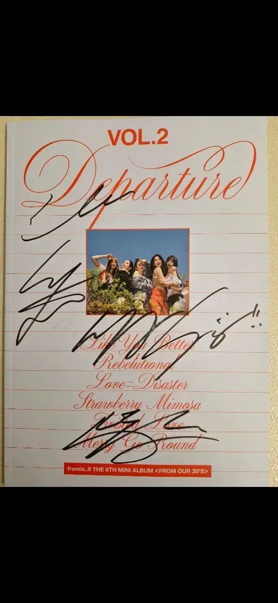 fromis_9 プロミスナイン プミナ from our 20s 全メンバー サイン入り アルバム