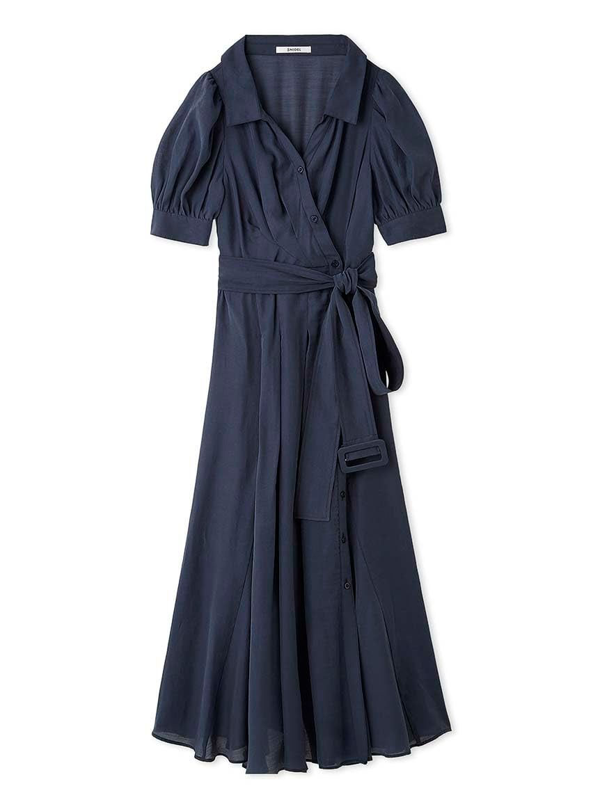 スナイデル カシュクールシャツワンピース SWFO251131 レディース NVY ネイビー Free Size