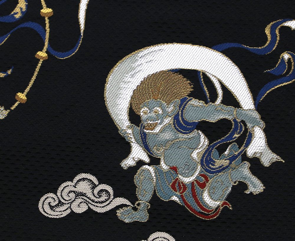 名古屋帯 風神雷神