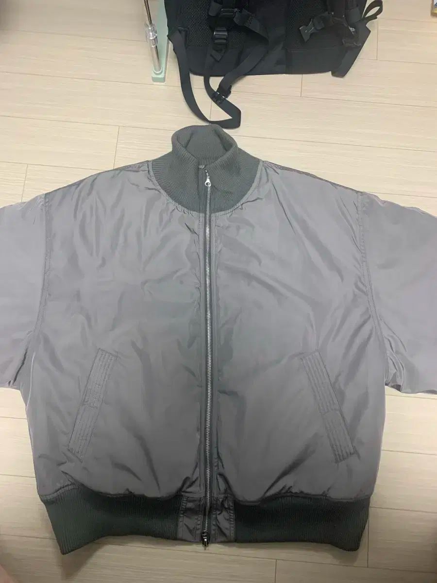 MUSINSA ムシンサ M.O.O ハイネック ブルゾン ジャケット グレー ma1