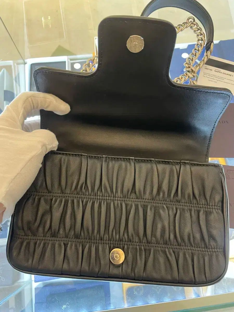  PRADA プラダ ゴーフレ チェーン バッグ ショルダーバッグ ショルダーバッグ