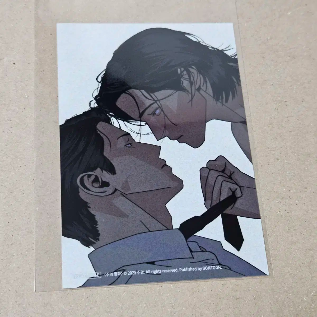 BOMTOON 注意 平和 スキンシップ プリント写真