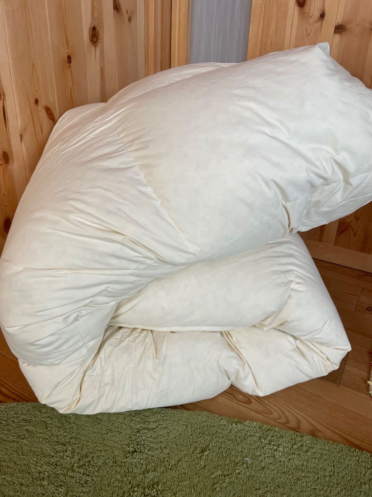【エコダウン使用】寒冷地仕様　羽毛布団　クイーンサイズ　210×210ホテル仕様 エコダウン使用】寒冷地仕様 羽毛布団 クイーンサイズ 210×210ホテル