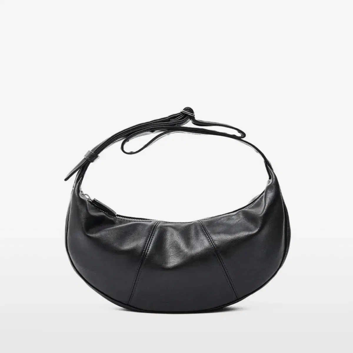 マッドゴート スプリット ハーフムーン メッセンジャーバッグ ブラック スモール