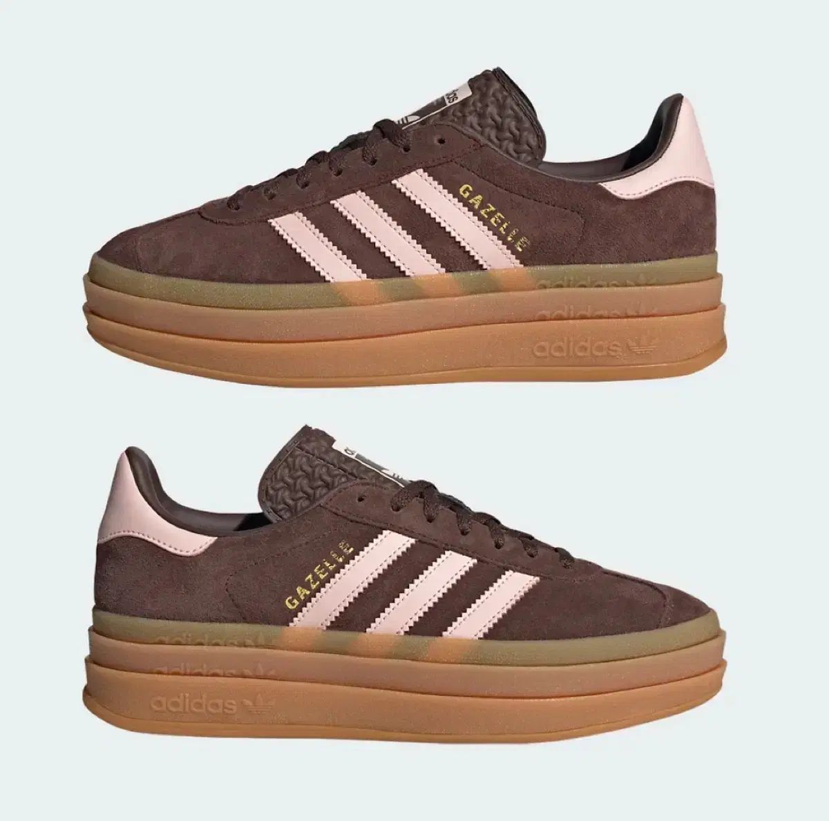 アディダス ガゼルボールド ブラウン ピンク JI0326