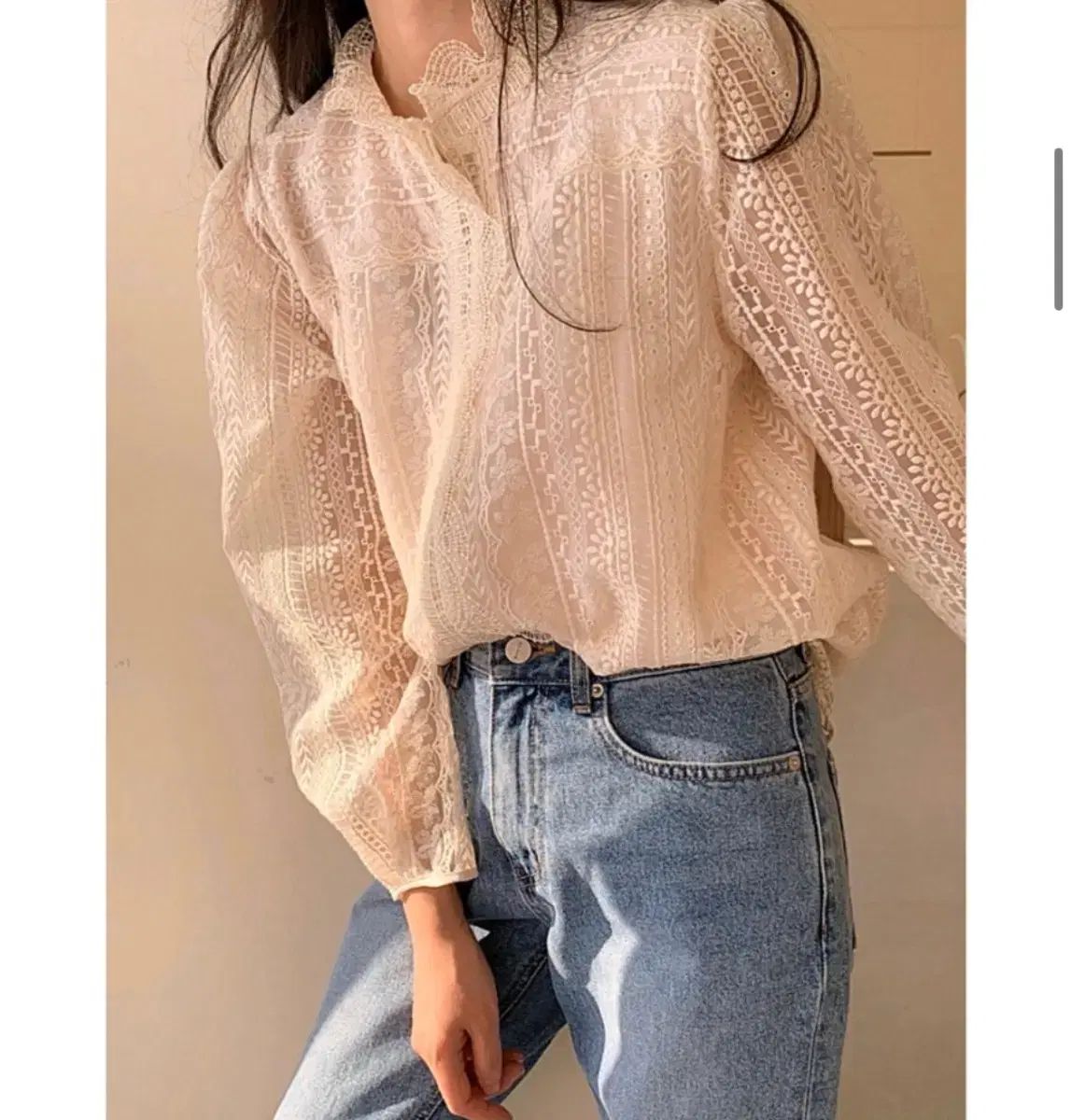 BOWEN オーガンザ シャツ ブラウス