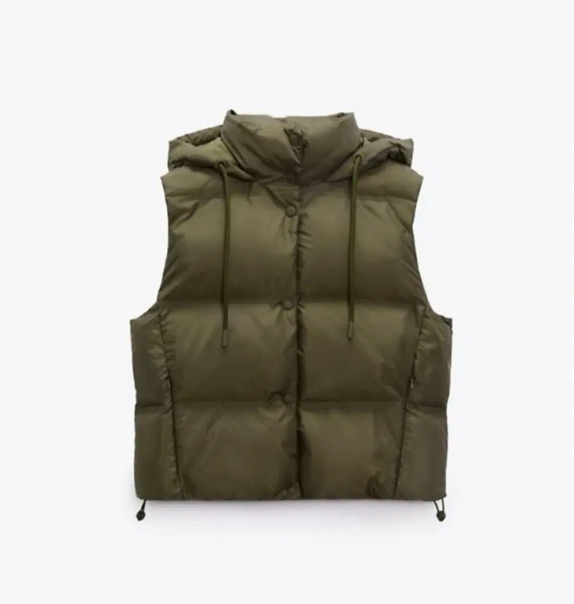 ザラ カーキ WHO ダウン ベスト s