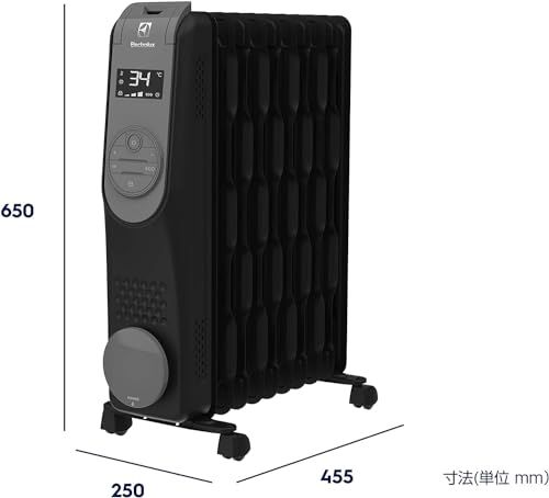 Electrolux エレクトロラックス オイルヒーター COMFORTHEAT 700 北欧デザイン ブラックグレー EO12D104C0 17f081e9 WWW_OPDRERGINERDOGAN_COM