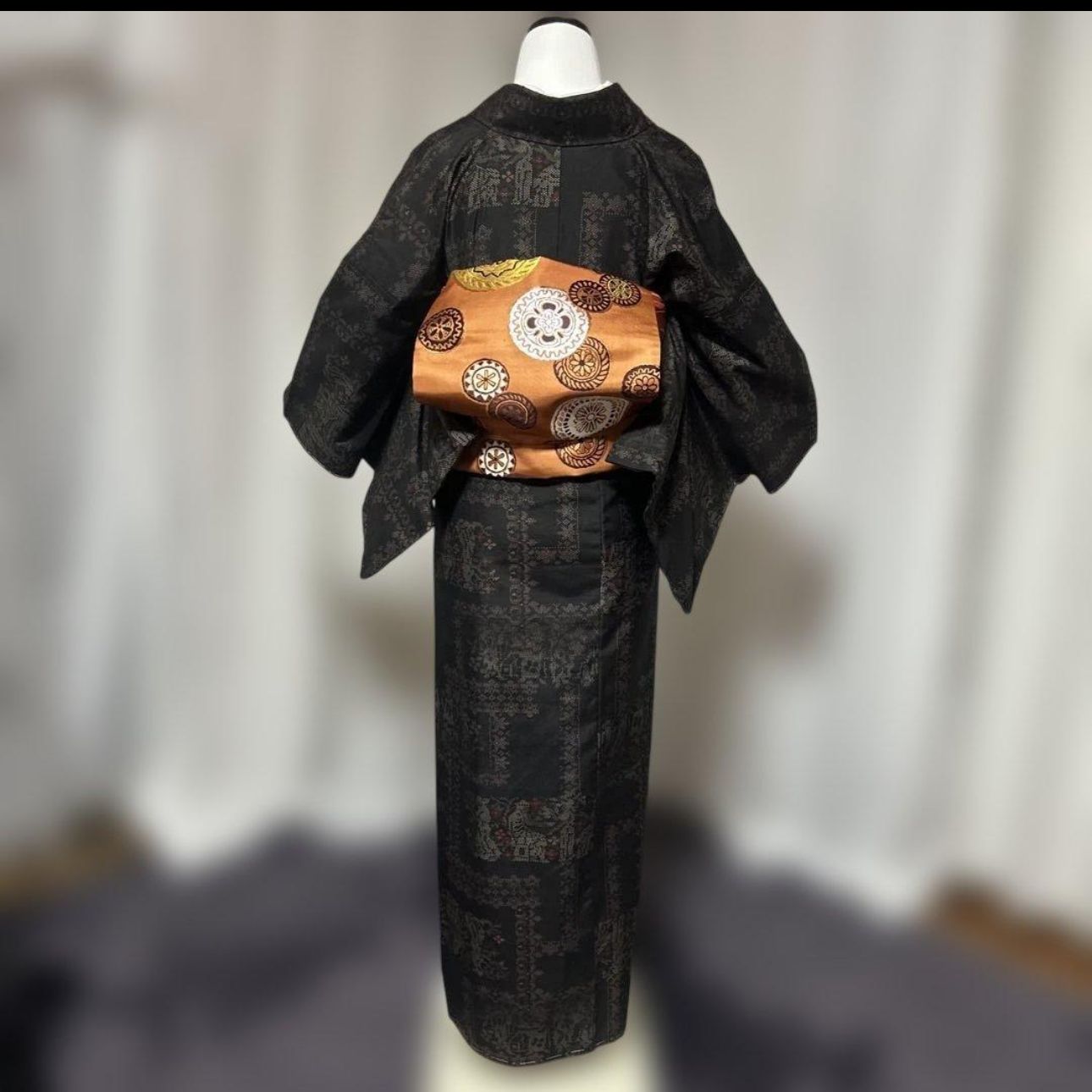 新品 美品 袷 正絹 大島紬 フルセット New / Excellent Condition