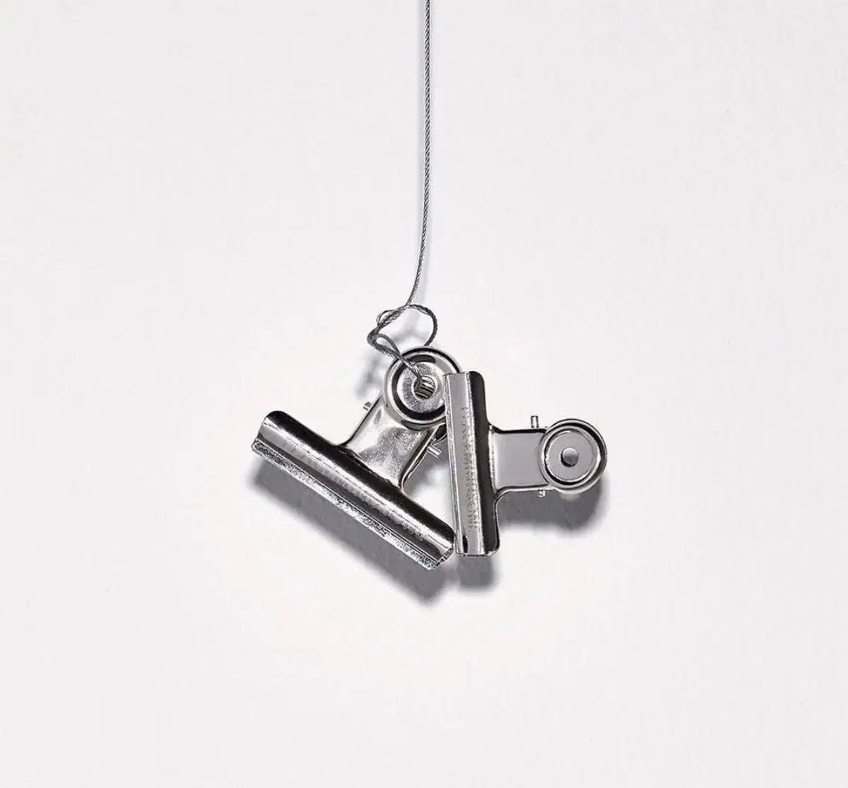 PEACEMINUSONE ブルドッグクリップ シルバー