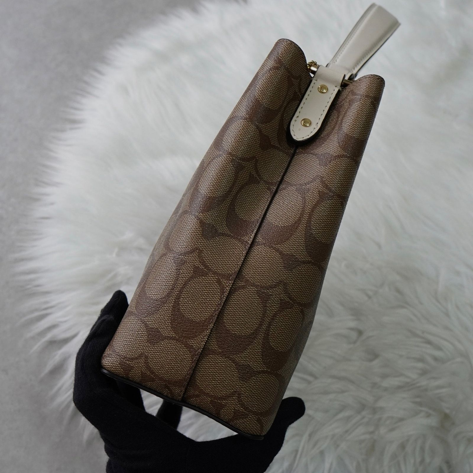 コーチ スモール タウン バケット バッグ シグネチャー 2way 