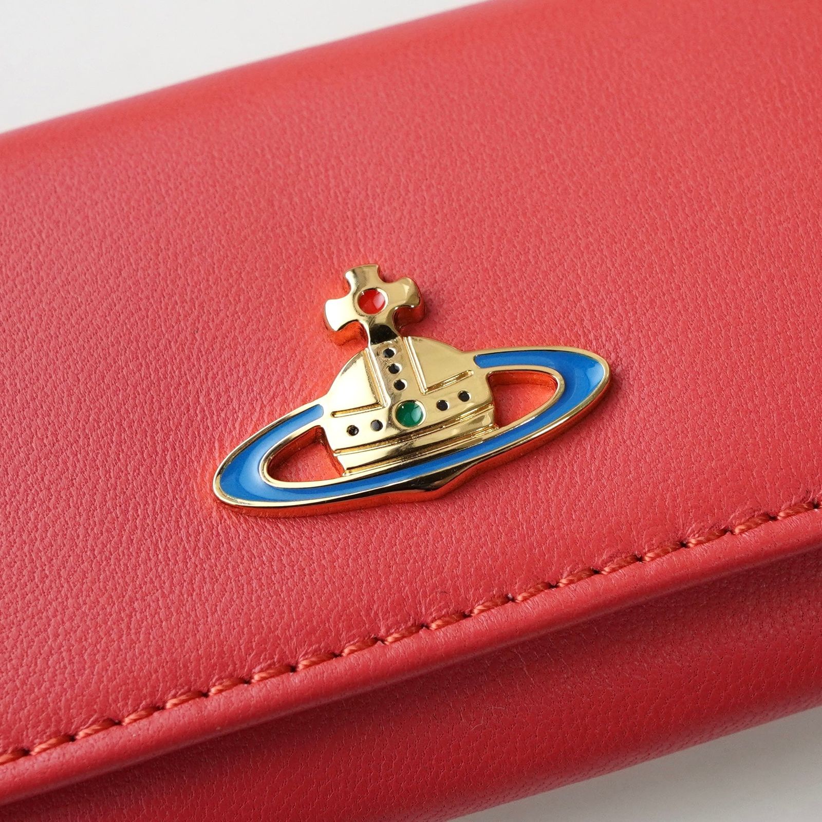 ヴィヴィアン ウエストウッド レザー 6連 オーブ キーケース ピンク 箱