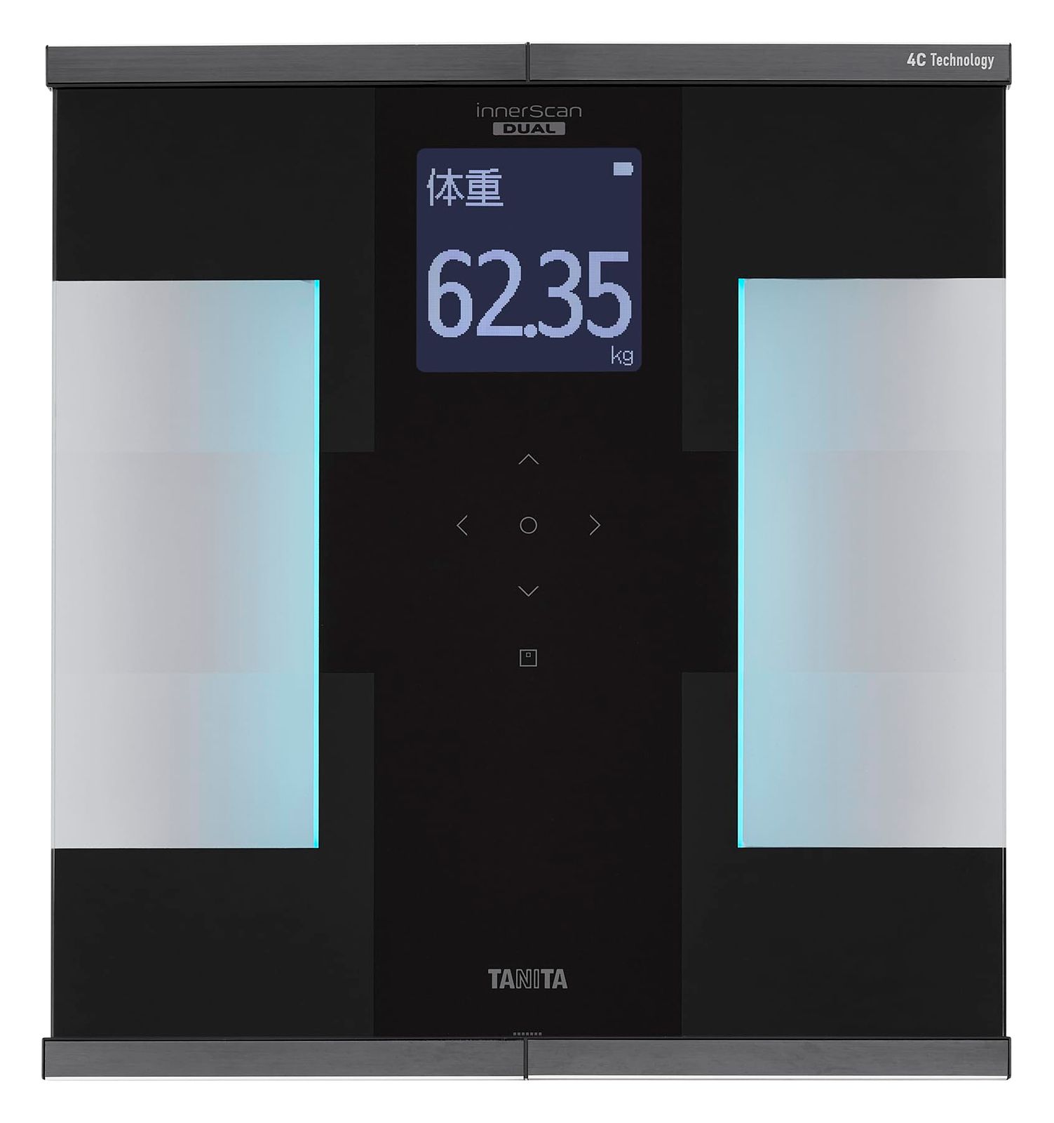タニタ 体組成計 スマホ連動 4C Technology 最新高精度測定 RD-931L-BK 世界初 筋肉の質が分かるインナースキャンデュアル 医療分野の技術搭載 ブラック 体重計 ヘルスメーター 測定結果を自動転送 充電式 ブラック