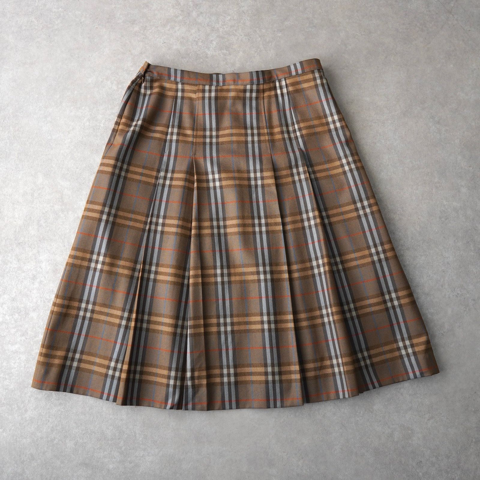 バーバリー 1990 s ヴィンテージ ノバチェック スカート ブラウン