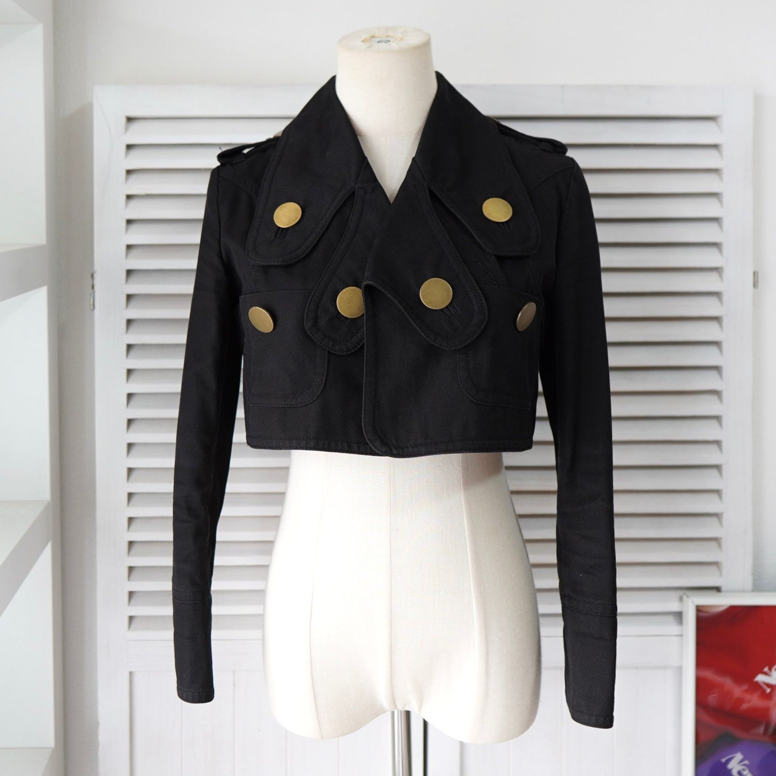 ジャンフランコ フェレ ヴィンテージ ショート ジャケット ブラック レディース