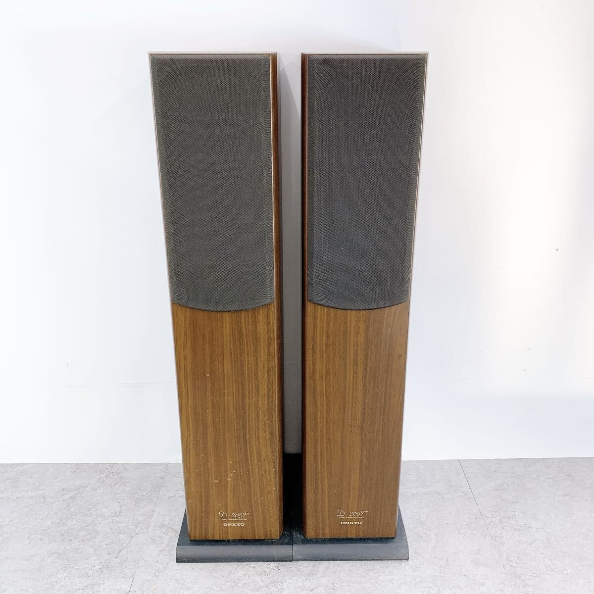 H-006 ONKYO オンキョー トールボーイ スピーカー D-205F ペア オーディオ機器 音楽機器 音楽 キャビネット スピーカーシステム