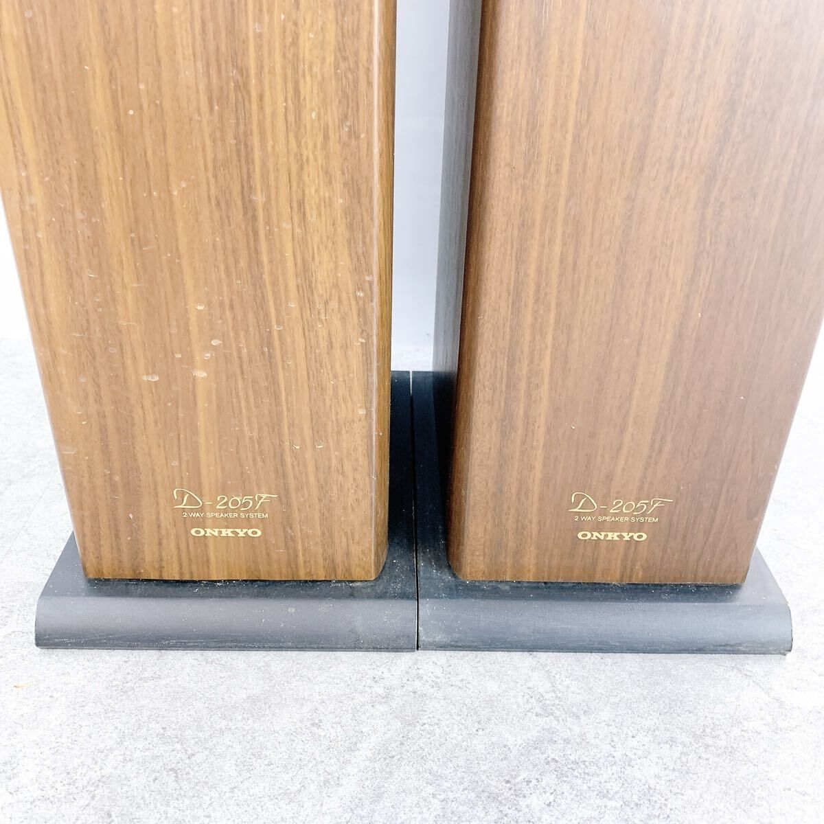  H 006 ONKYO オンキョー トールボーイ スピーカー D 205 F ペア オーディオ機器 音楽機器 音楽 キャビネット スピーカーシステム スピーカー スピーカー ウーファー