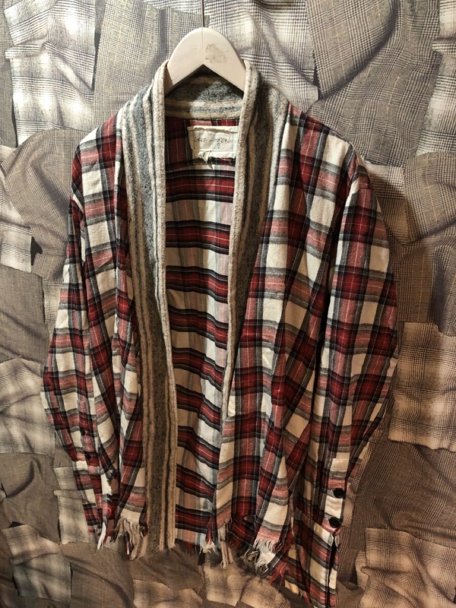 GREG Lauren グレッグローレン リメイクシャツ サイズ1 チェック レッド FK