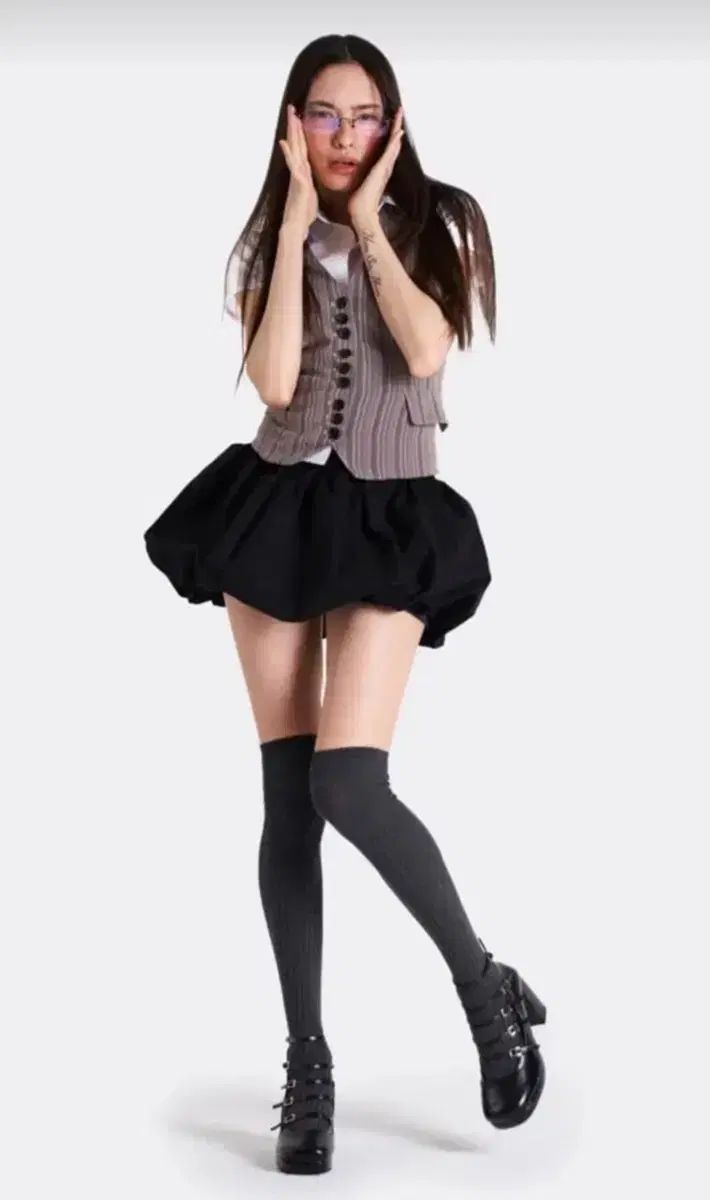 シオSEOUL ソウル バルーンスカート ブラック si si