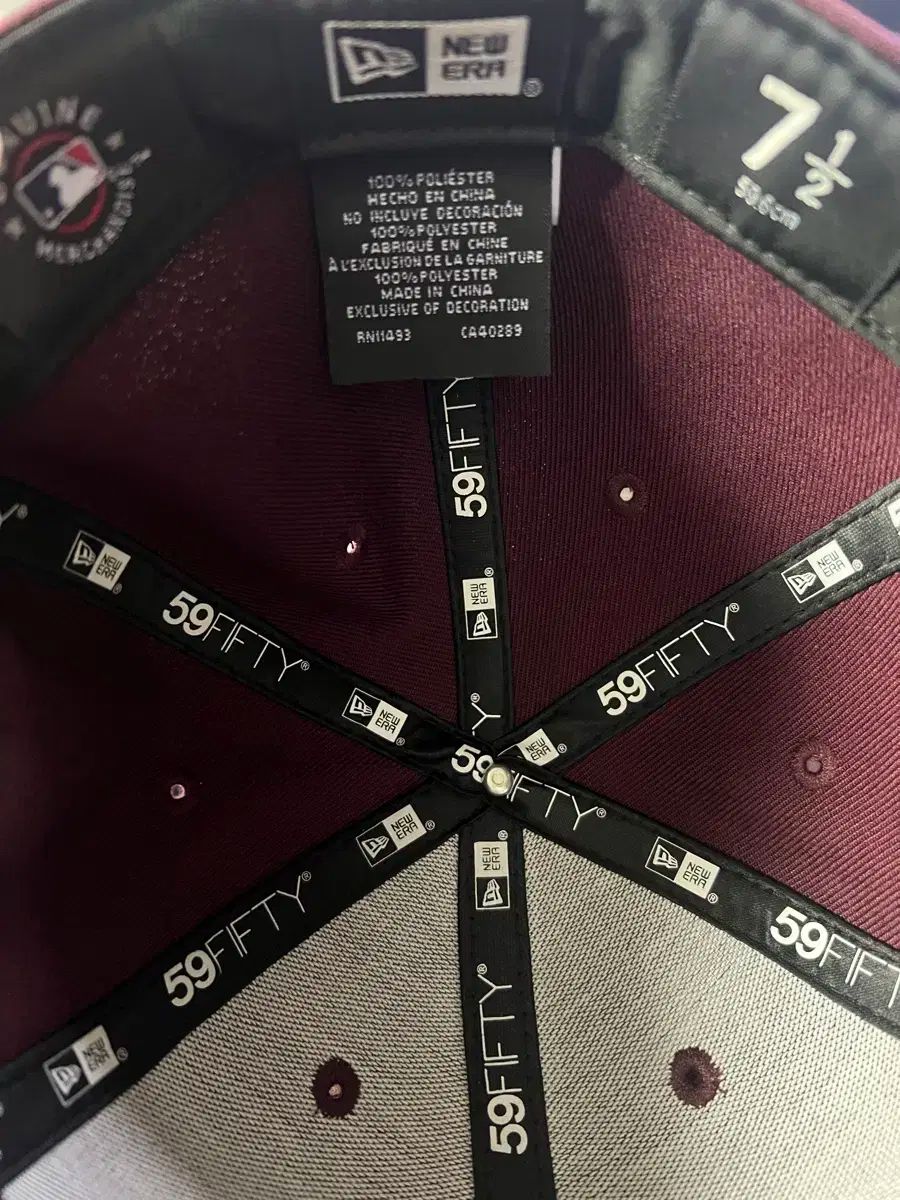 59FIFTY バーガンディ