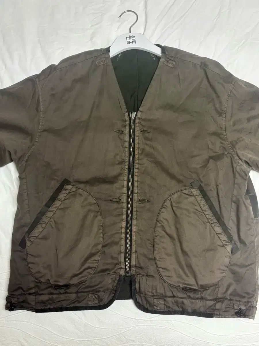 3 ポリテルー カモライナー キルト カーディガン 2 0 ユーズド オリーブ