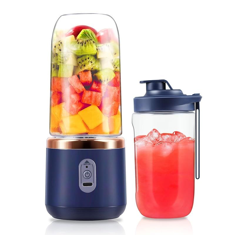 ジューサー ミキサー 一台多役 コードレス 22000回/分高速回転 400ML*2