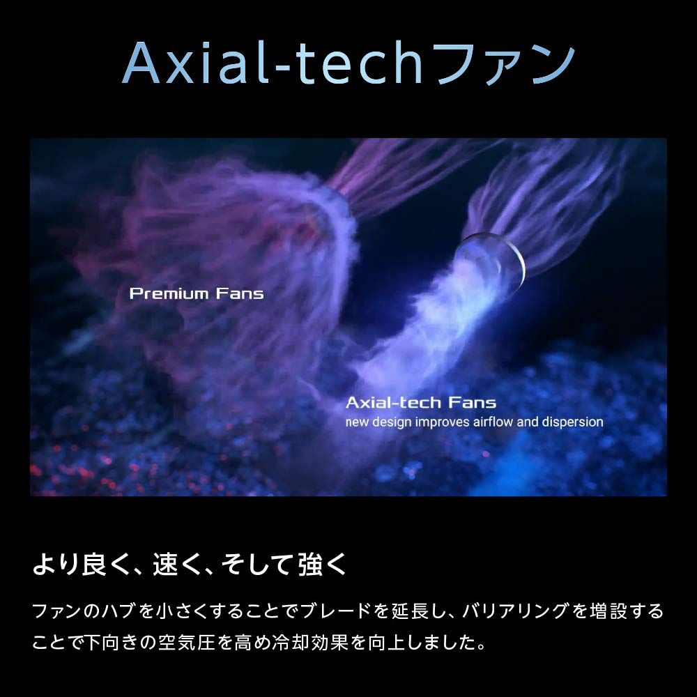 ASUSTek NVIDIA RTX 3060 搭載 Axial techファンと2スロット設計 DUAL O 12 G V 2