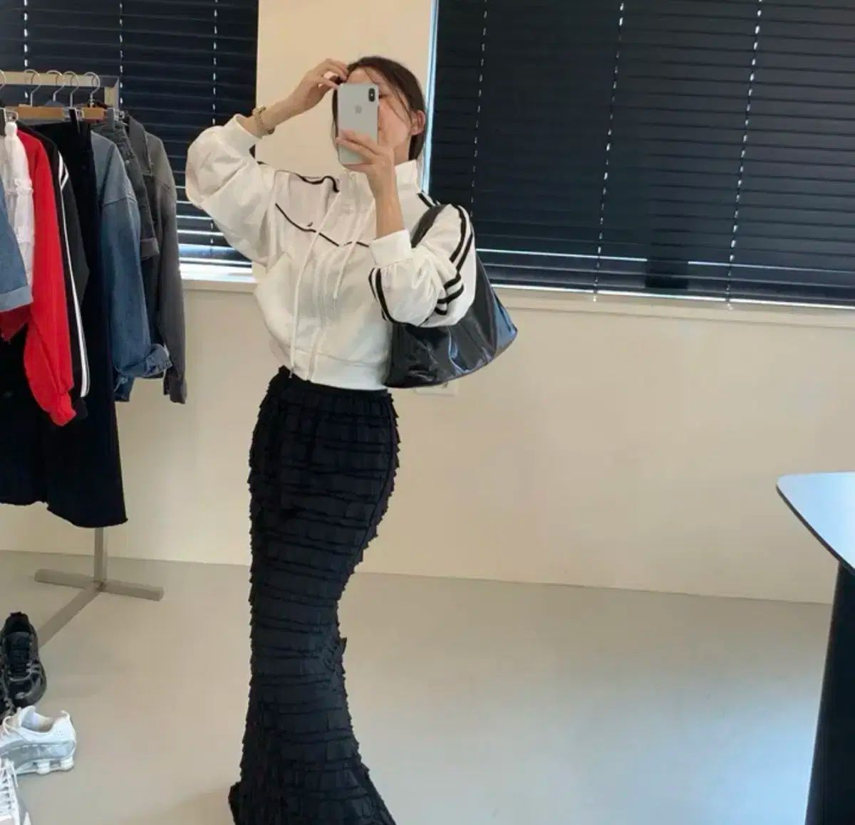 レブシティ ジップアップジャージ ブラック