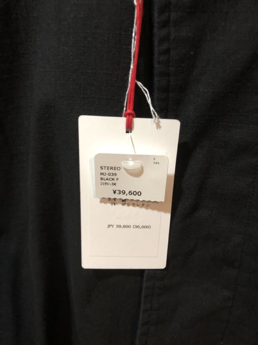 福岡 M53. quiet military jacket クワイエットミリタリージャケット フリーサイズ MJ-039 ブラック FK