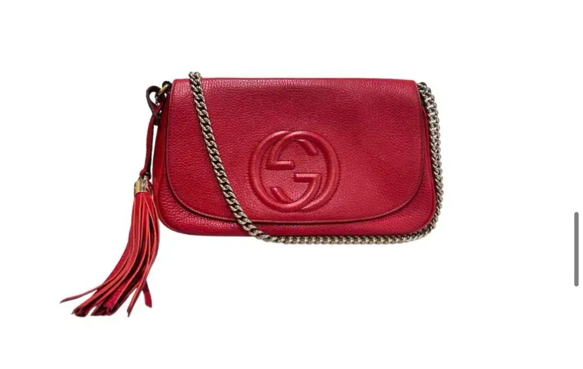 グッチ ソーホー タッセル クロスバック レッド