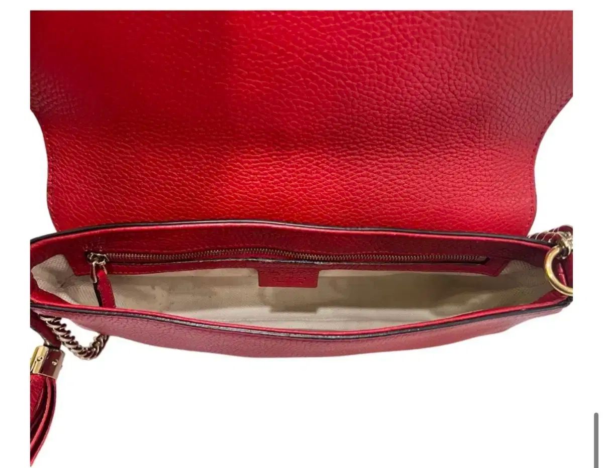  グッチ ソーホー タッセル クロスバック レッド メッセンジャーバッグ ショルダーバッグ